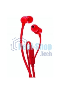 Наушники-гарнитура JBL T110 красный
