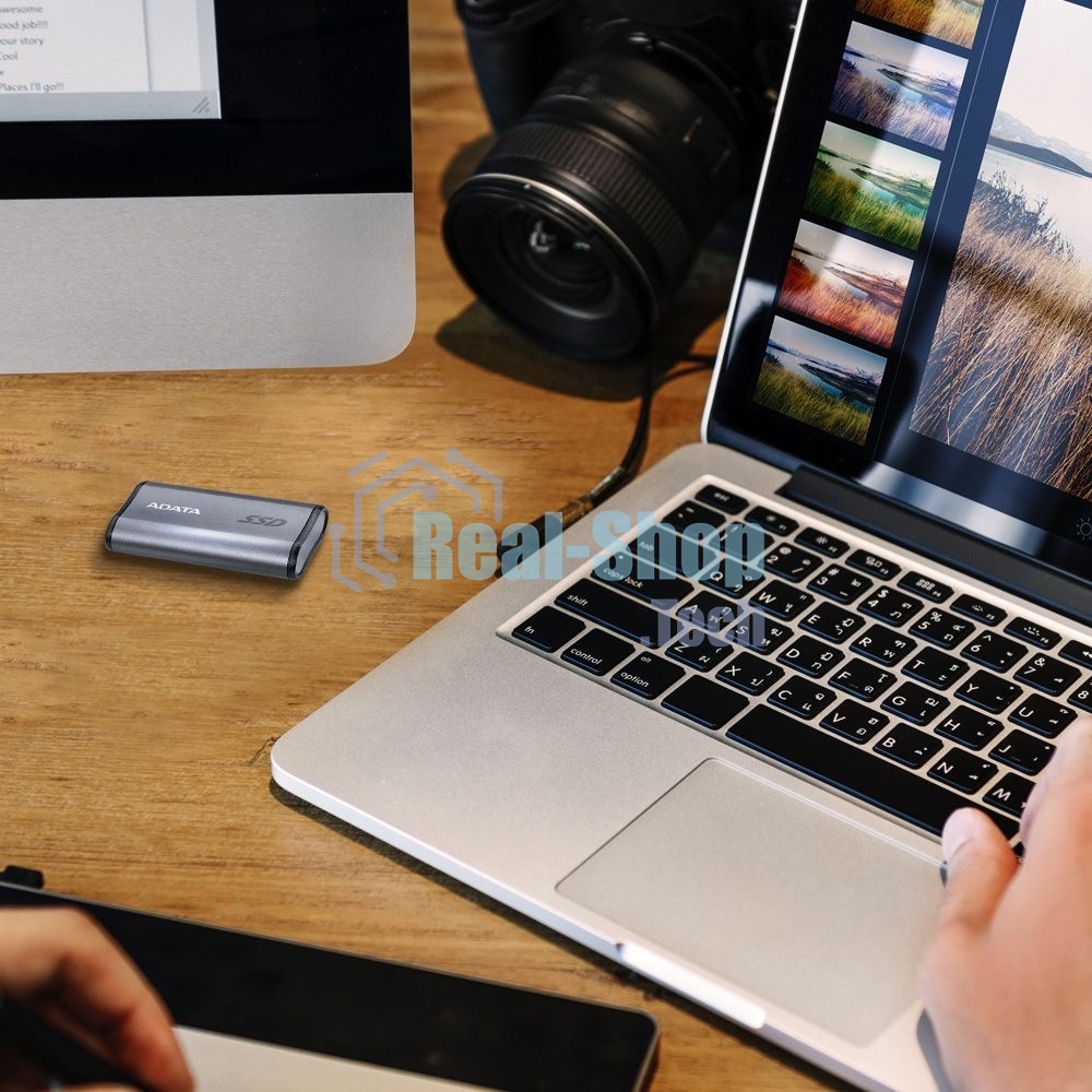 Внешний SSD ADATA Elite SE880, 2TB, USB 3.2 Gen 2x2 Type-C, R/W 2000/2000, серый