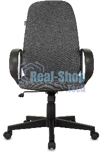 Кресло руководителя Бюрократ CH-808AXSN/Grey темно-серый 10-128 ткань, крестовина пластиковая