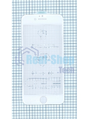 Защитное стекло 5D для Apple iPhone 6/6S белый