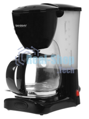 Кофеварка капельного типа Endever Costa-1044, мощность 800 Вт, -стальной/черный, объем 1,5л, LCD дисплей, по 4 шт/уп