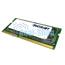 Оперативная память Patriot, DDR3L, 8GB (1x8 GB), 1600 MHz, CL11, SO-DIMM