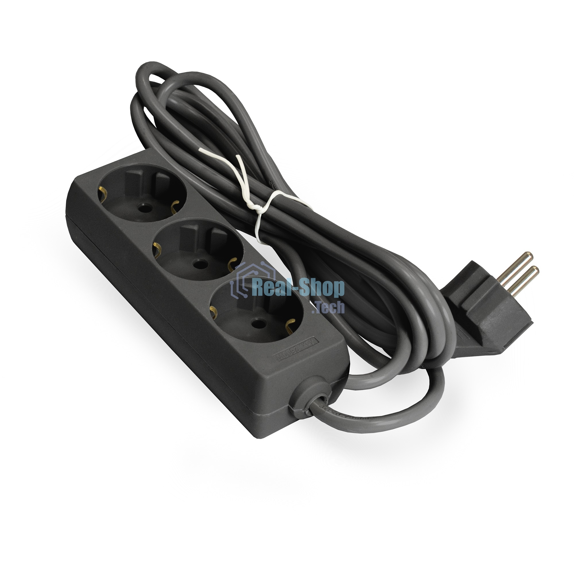 Удлинитель ExeGate EX285801RUS ECE-3-1.8B (3 евророзетки с заземлением, 1.8 м, черный)