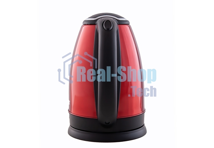 Чайник Centek CT-1068 RED (красный) металл 2л, 2000W, хромированная вставка на крышке