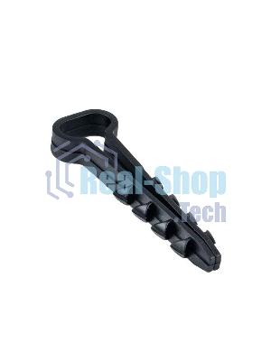 Дюбель-хомут d5-10 мм для плоского кабеля полипропилен черный (уп. 50 шт) EKF plc-cd-5x10b