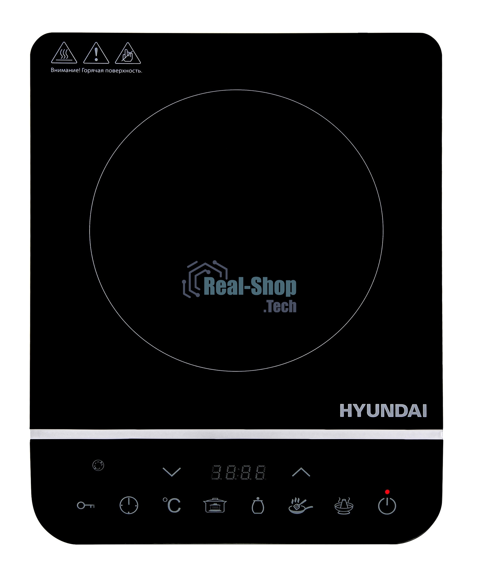 Плита настольная электрическая Hyundai HYC-0104 черный стеклокерамика (настольная)