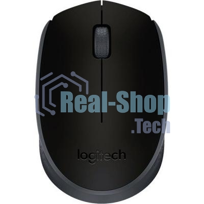 Мышь беспроводная Logitech M171 черный/серый, 1000 dpi, радиоканал, USB, кнопки - 3