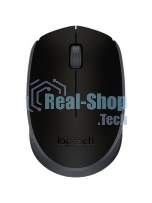 Мышь беспроводная Logitech M171 черный/серый, 1000 dpi, радиоканал, USB, кнопки - 3