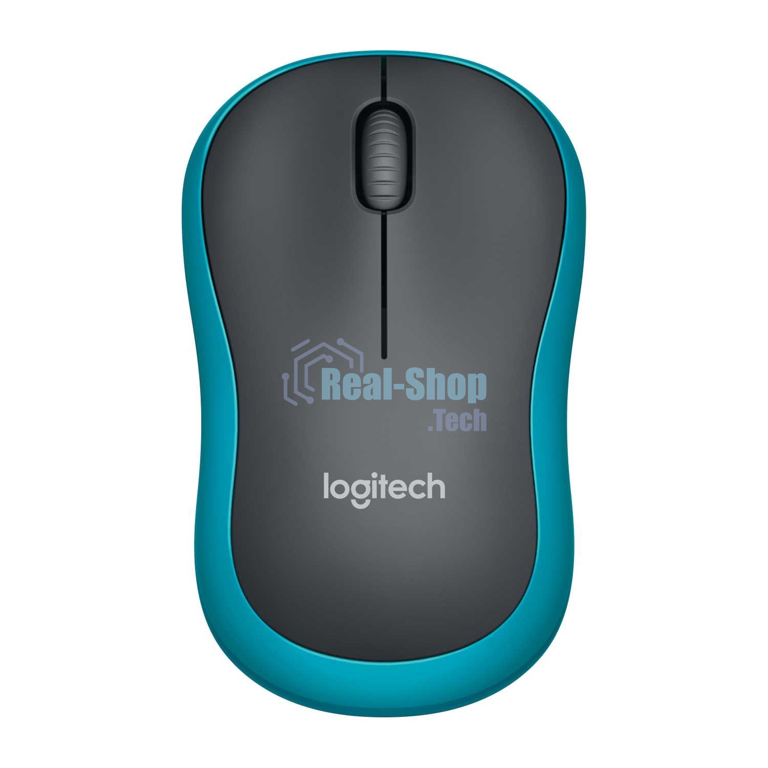 Мышь беспроводная Logitech M185 синий, 1000 dpi, радиоканал, USB, кнопки - 3