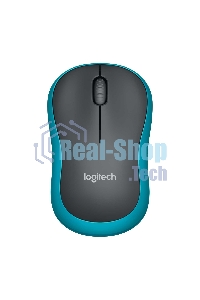 Мышь беспроводная Logitech M185 синий, 1000 dpi, радиоканал, USB, кнопки - 3