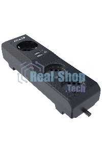 Сетевой фильтр Surge protector Pilot 3G 3xGP euro outlets, 10А/2.2 кВа, 2xUSB, 5m, черный