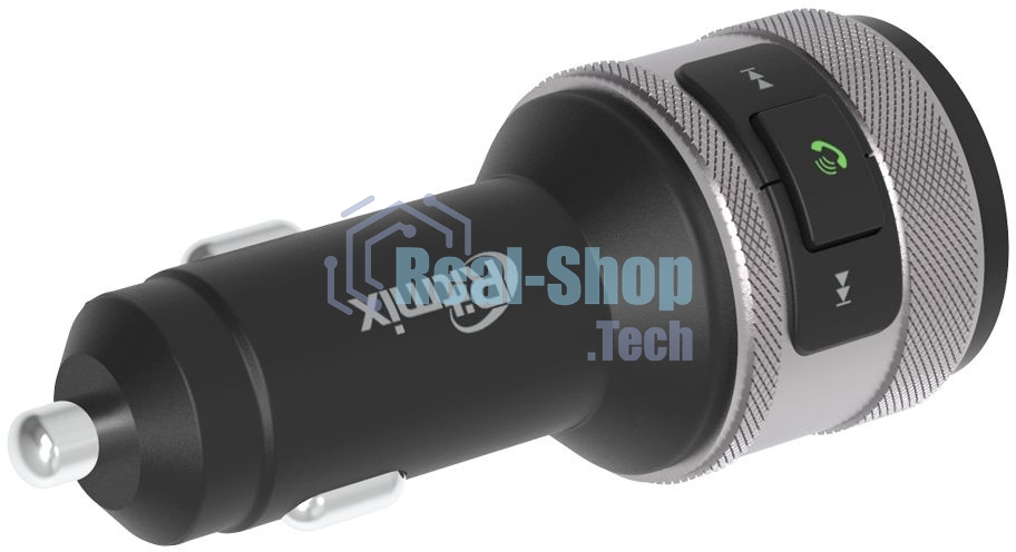 Автомобильный FM-модулятор Ritmix FMT-A707 черный MicroSD BT USB