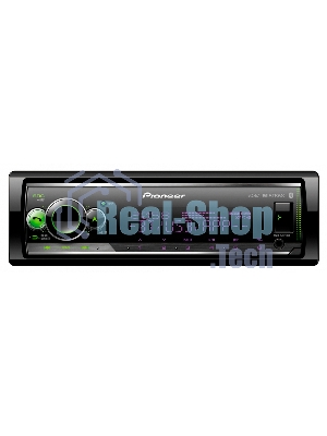 Автомагнитола Pioneer MVH-S520BT, 1 DIN, Bluetooth, USB Type-A, AUX, пульт ДУ, съёмная панель