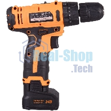 Дрель-шуруповерт аккумуляторная Вихрь ДА-24Л-2кУ 72/14/19, Аккумуляторная, 24В, 2 АКБ, Ударная