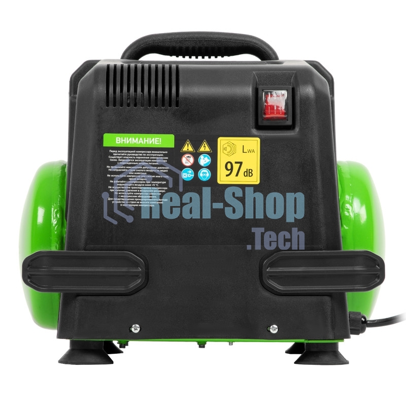 Компрессор воздушный безмаслянный Сибртех BL 1100/6 1100Вт, ресивер 6 литров, 180 л/мин