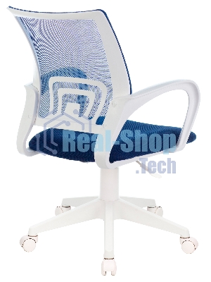 Кресло Бюрократ CH-W695NLT TW-05N TW-10N темно-синий, сетка/ткань, 120 кг, механизм качания