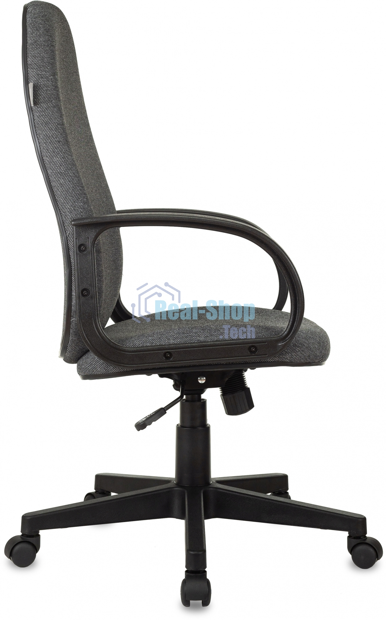 Кресло руководителя Бюрократ CH-808AXSN/Grey темно-серый 10-128 ткань, крестовина пластиковая