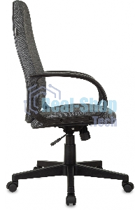 Кресло руководителя Бюрократ CH-808AXSN/Grey темно-серый 10-128 ткань, крестовина пластиковая