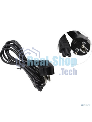 Кабель питания ноутбуков ExeGate Power PC5-1,8P (Евровилка Schuko->С5) VDE-250V-3*0.5-CU, 6A, 1.8м