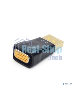 Переходник DisplayPort - VGA Cablexpert A-DPM-VGAF-01, 20M/15F, пакет