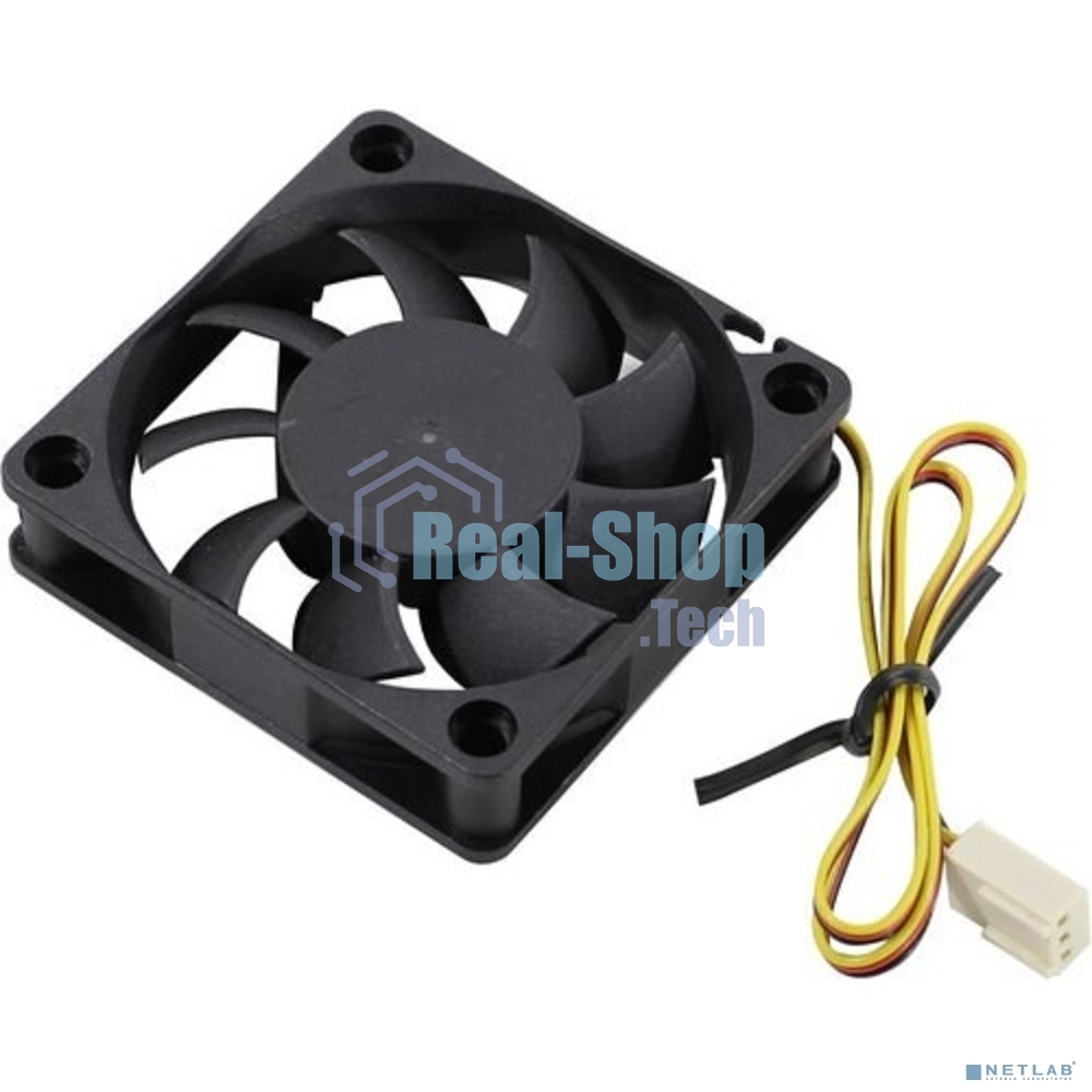 Вентилятор для корпуса ExeGate ExtraSilent ES06015S3P черный, 60 мм, 2500 об/мин, 17 дБ, 3 pin