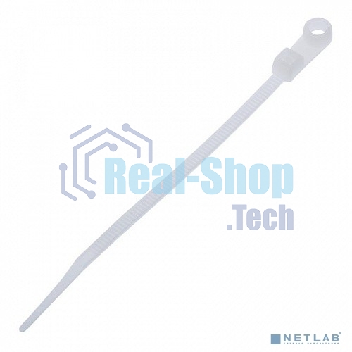 Стяжки NYTH-100х2,5 пластиковые с монтажным отверстием 100 мм х 2.5 мм (100 шт.)