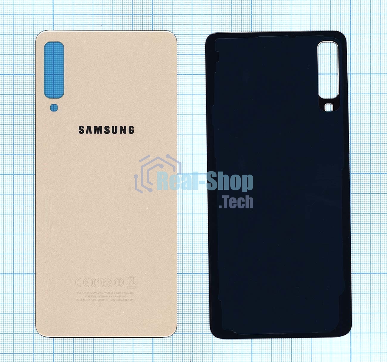 Задняя крышка для Samsung Galaxy A7 (2018) SM-A750F золотой