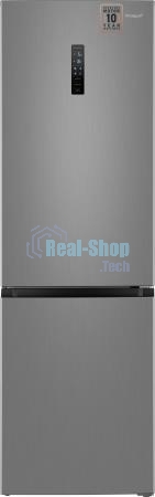 Холодильник Weissgauff WRK 2000 Total NoFrost Inverter нержавеющая сталь двухкамерный 240/95л морозилка снизу