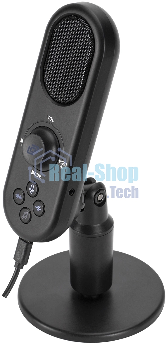 Микрофон проводной Оклик MP-M300 1.5м черный