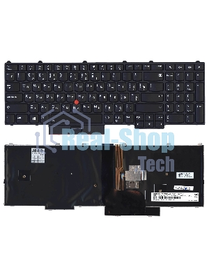 Клавиатура для ноутбука Lenovo ThinkPad P51 P71 черная с подсветкой