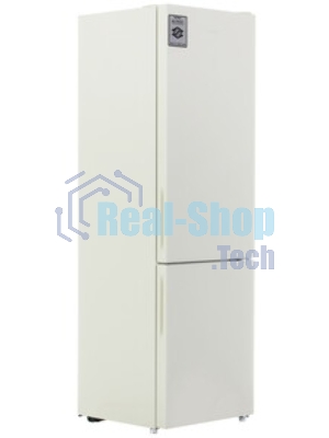 Холодильник Maunfeld MFF200NFBG Inverter бежевый двухкамерный 271/106 л морозилка снизу, No Frost