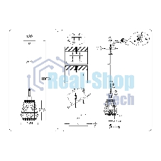 Светильник Ambrella light TR8521 BK/SB черный/бронза E27 max 60W D170*1000
