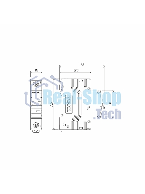 Автоматический выключатель Werkel 1P 20 A C 6 кА W901P206