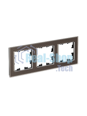 Рамка 3-м AtlasDesign Nature стекло мокко SchE ATN320603