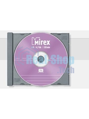 Диск DVD+RW Mirex 4.7 Gb, 4x, Slim Case (1), (1/50)