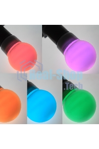 Лампа шар Neon-night e27 9 LED Ø50мм RGb