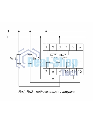 Реле времени PCU-510 (многофункц. 230В 2х8А 2перекл. IP20 монтаж на DIN-рейке) F&F EA02.001.009