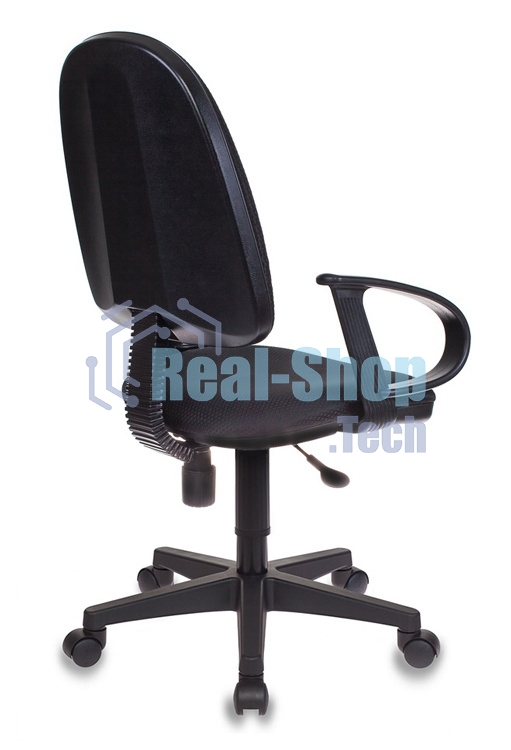 Кресло Бюрократ CH-300/BLACK черный, экокожа, 120 кг, механизм качания