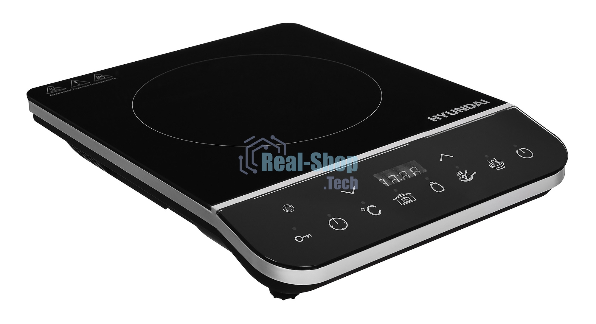 Плита настольная электрическая Hyundai HYC-0104 черный стеклокерамика (настольная)
