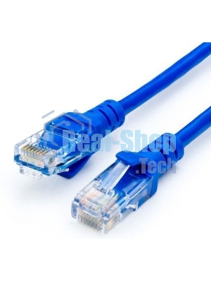 Кабель PATCH CAT5E UTP 2M BLUE ATCOM AT9161