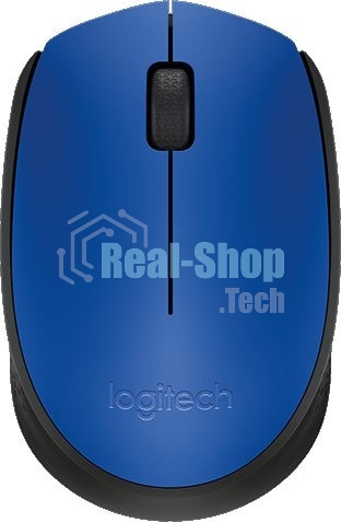 Мышь беспроводная Logitech M171 синий, 1000 dpi, радиоканал, USB, кнопки - 3