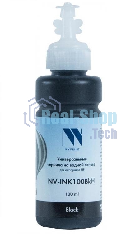 Чернила NVPrint NV-INK100 черный универсальные на водной основе для аппаратов НР (100 мл) (Китай)