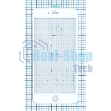 Защитное стекло 5D для iPhone 6/6S Plus белый