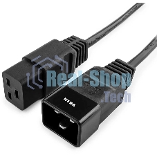 Шнур питания NTSS NTSS-PC19202 C19-C20 проводник.:3x1.5мм2 3м 220/250В 16А черный