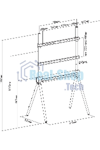 Подставка для телевизора Cactus CS-ST2946GY темно-серый 49