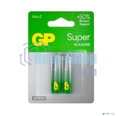 Алкалиновые батарейки GP Super Alkaline G-Tech 15А АA - 2 шт. на блистере