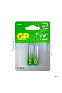 Алкалиновые батарейки GP Super Alkaline G-Tech 15А АA - 2 шт. на блистере