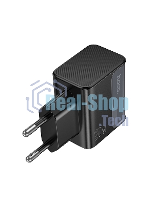 Зарядное устройство Hoco 20Вт, 3А, QC3.0/PD, 1xUSB, 1xType-C, CS71A, черный, коробка