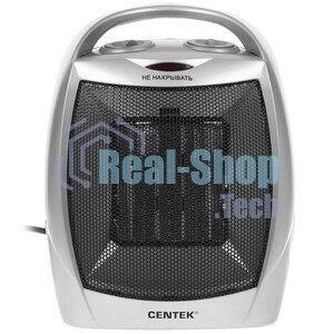 Тепловентилятор Centek CT-6020 серый, 750/1500 Вт, 15 м2, термостат
