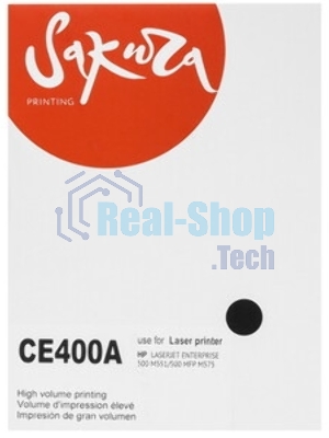 Картридж Sakura CE400A для HP Enterprise 500 Color M551/570/575, черный, 5 500 к.